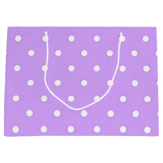 Polka-Punktmuster Große Geschenktüte (Vorderseite)