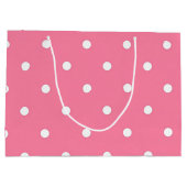 Polka-Punktmuster Große Geschenktüte (Rückseite)