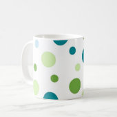 Polka-Punktmuster Kaffeetasse (Vorderseite Links)