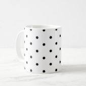 Polka-Punktmuster Kaffeetasse (Vorderseite Links)