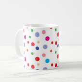 Polka-Punktmuster Kaffeetasse (Vorderseite Links)