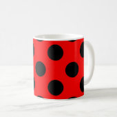 Polka-Punktmuster Kaffeetasse (VorderseiteRechts)