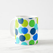 Polka-Punktmuster Kaffeetasse (Vorderseite Links)