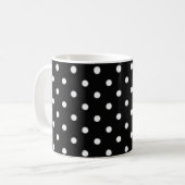 Polka-Punktmuster Kaffeetasse (Vorderseite Links)