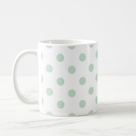 Polka-Punktmuster Kaffeetasse (Links)