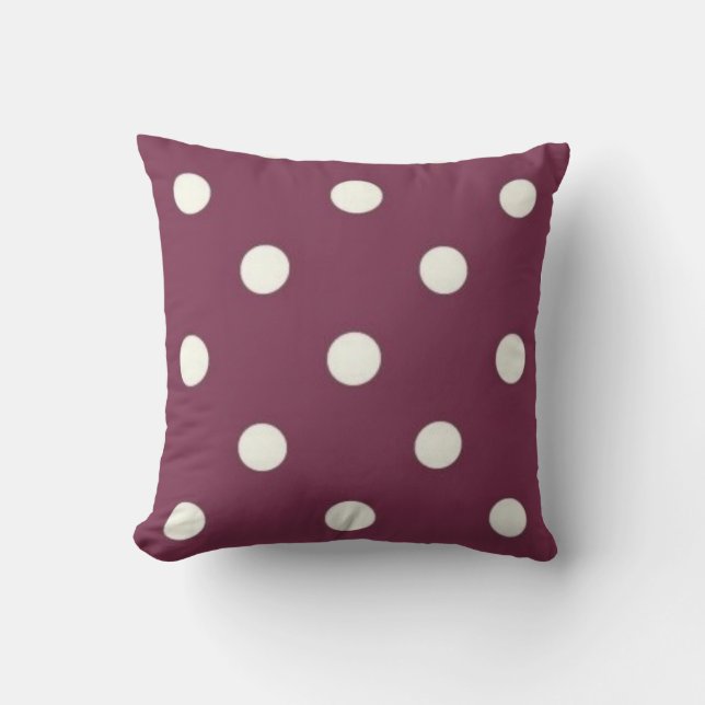 Polka-Punktmuster Kissen (Vorderseite)
