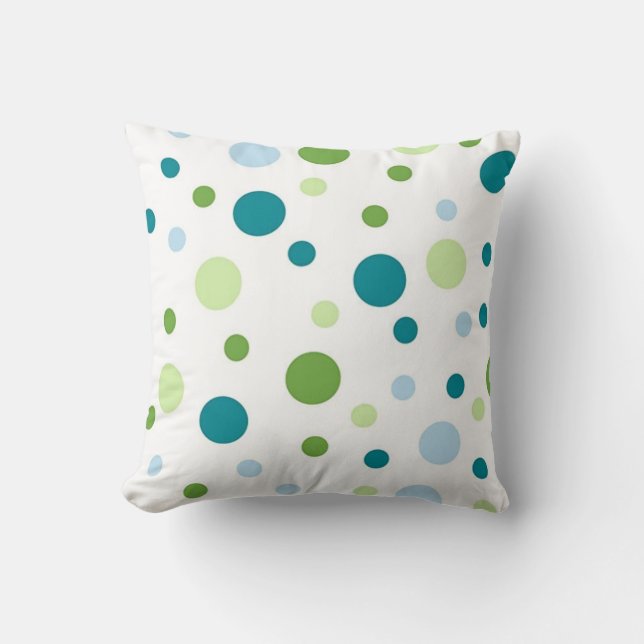 Polka-Punktmuster Kissen (Vorderseite)