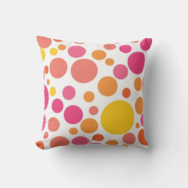 Polka-Punktmuster Kissen (Vorderseite)