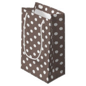 Polka-Punktmuster Kleine Geschenktüte (Vorderseite Schrägansicht)