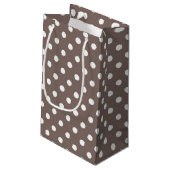 Polka-Punktmuster Kleine Geschenktüte (Rückseite Schrägansicht)