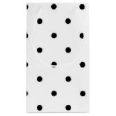 Polka-Punktmuster Kleine Geschenktüte (Rückseite)