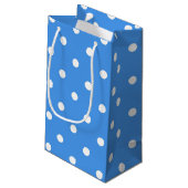 Polka-Punktmuster Kleine Geschenktüte (Rückseite Schrägansicht)