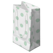 Polka-Punktmuster Kleine Geschenktüte (Vorderseite Schrägansicht)