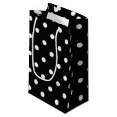 Polka-Punktmuster Kleine Geschenktüte (Vorderseite Schrägansicht)