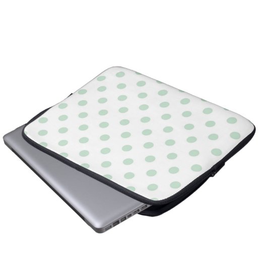 Polka-Punktmuster Laptopschutzhülle (Vorne Knopf)