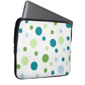 Polka-Punktmuster Laptopschutzhülle (Vorne Rechts)