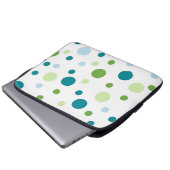 Polka-Punktmuster Laptopschutzhülle (Vorne Knopf)