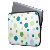 Polka-Punktmuster Laptopschutzhülle (Vorderseite Links)