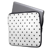 Polka-Punktmuster Laptopschutzhülle (Vorderseite Links)