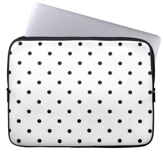 Polka-Punktmuster Laptopschutzhülle (Vorderseite)