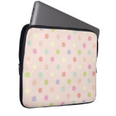 Polka-Punktmuster Laptopschutzhülle (Vorne Rechts)
