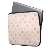Polka-Punktmuster Laptopschutzhülle (Vorderseite Links)