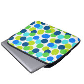 Polka-Punktmuster Laptopschutzhülle (Vorne Knopf)