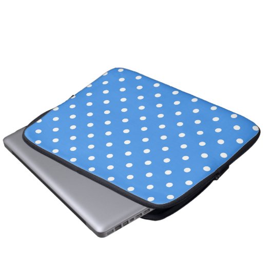 Polka-Punktmuster Laptopschutzhülle (Vorne Knopf)