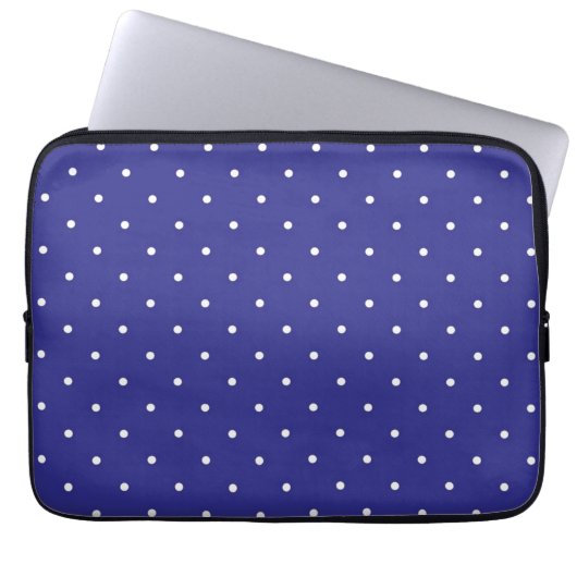 Polka-Punktmuster Laptopschutzhülle (Vorderseite)
