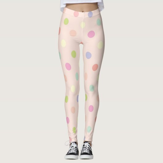 Polka-Punktmuster Leggings (Vorderseite)