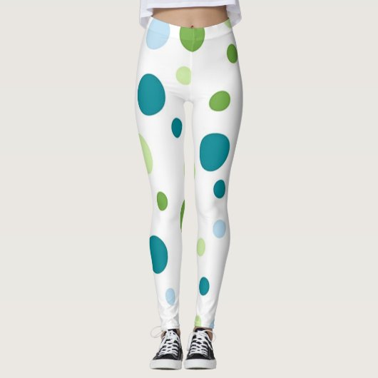 Polka-Punktmuster Leggings (Vorderseite)