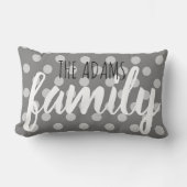 Polka-Punktmuster Lendenkissen (Vorderseite)