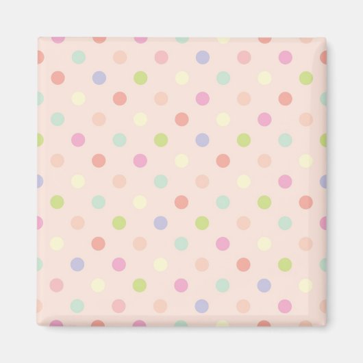 Polka-Punktmuster Magnet (Vorne)