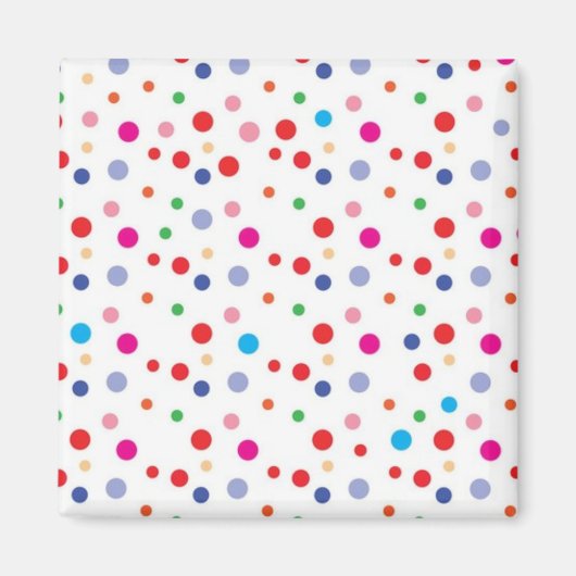 Polka-Punktmuster Magnet (Vorne)
