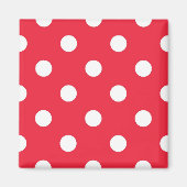 Polka-Punktmuster Magnet (Vorne)