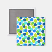 Polka-Punktmuster Magnet (Vorderseite/Rückseite)