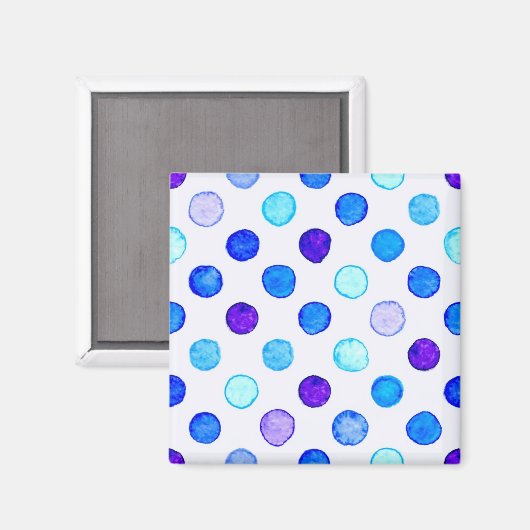Polka-Punktmuster Magnet (Vorderseite/Rückseite)