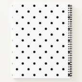 Polka-Punktmuster Notizblock (Rückseite)