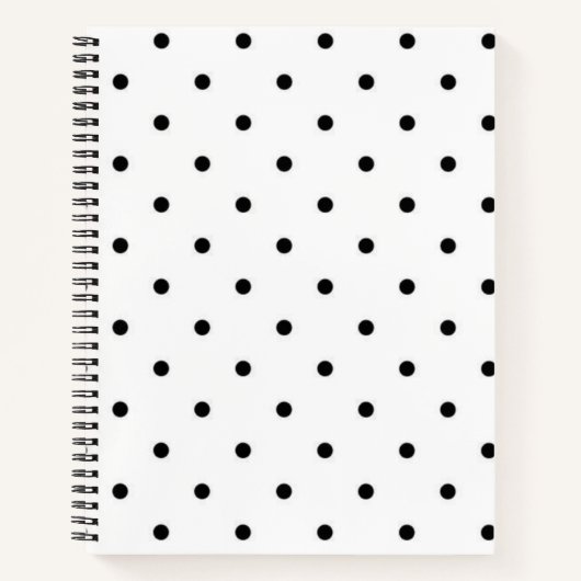 Polka-Punktmuster Notizblock (Vorderseite)
