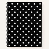 Polka-Punktmuster Notizblock (Vorderseite)