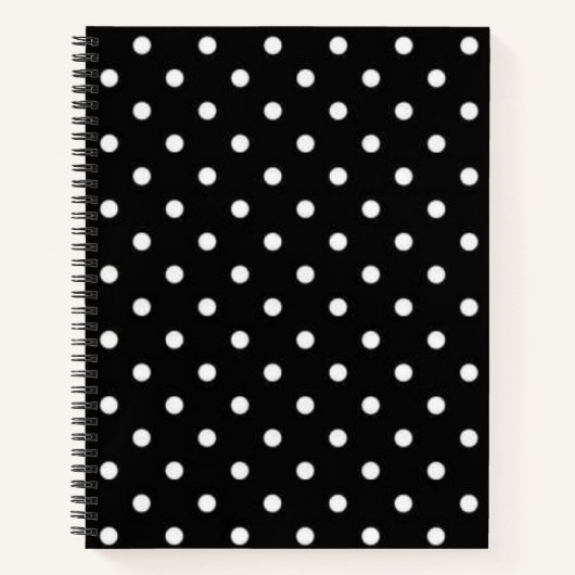 Polka-Punktmuster Notizblock (Vorderseite)