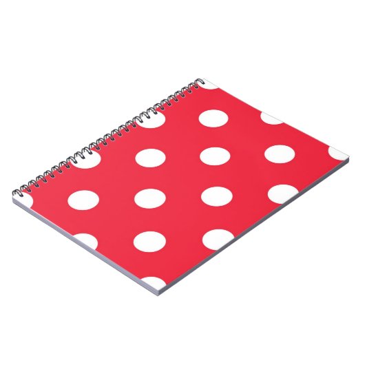 Polka-Punktmuster Notizblock (Linke Seite)