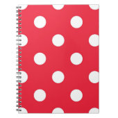 Polka-Punktmuster Notizblock (Vorderseite)