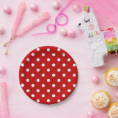Polka-Punktmuster Pappteller (Party)