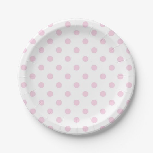 Polka-Punktmuster Pappteller (Vorderseite)