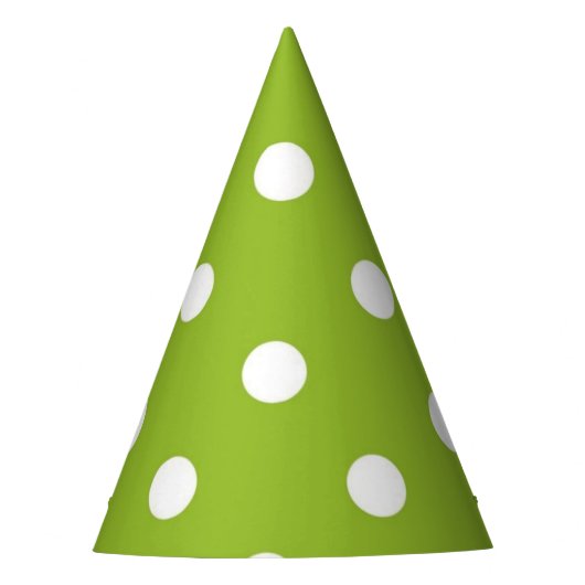 Polka-Punktmuster Partyhütchen (Vorderseite)