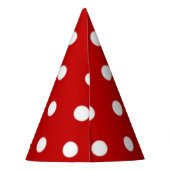 Polka-Punktmuster Partyhütchen (Rückseite)