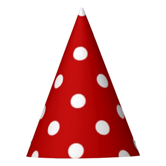 Polka-Punktmuster Partyhütchen (Vorderseite)