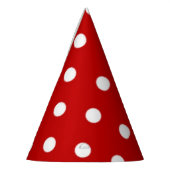 Polka-Punktmuster Partyhütchen (Links)