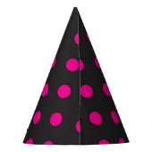 Polka-Punktmuster Partyhütchen (Rückseite)